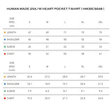 HUMAN MADE 25A/W HEART POCKET T-SHIRT [ HM30CS048 ]