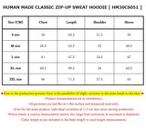 HUMAN MADE CLASSIC ZIP-UP SWEAT HOODIE [ HM30CS051 ]