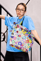 MURAKAMI TAKASHI Multi-color Flowers Tote Bag