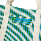 JAPAN Convenience Store FAMIMA PARK AZABUDAI Green Stripe Tote Bag cotwo