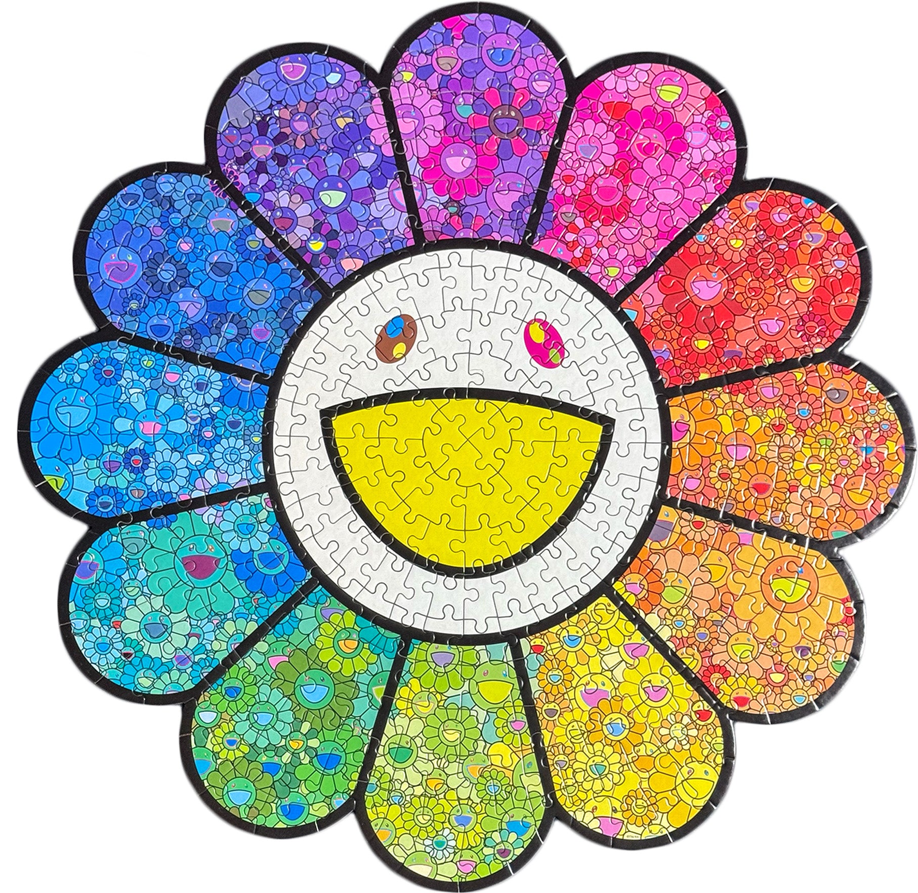4個 Flower Jigsaw Puzzle Murakami Takashi Takashi-Murakami-Flower-Jigsaw