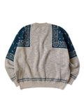 KAPITAL 12G Wool Bandana Crew Neck Sweater [ EK-1302KN ]