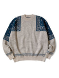 KAPITAL 12G Wool Bandana Crew Neck Sweater [ EK-1302KN ]