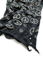 KAPITAL Shrinkable Wool Peace Mark HAPPY Scarf [ K2109XG512 ]