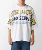 KAPITAL 18.5/- Jersey Crew T-Shirt ( DENIM REPAIRpt ) [ EK-1602SCA ]