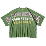 KAPITAL 18.5/- Jersey Crew T-Shirt ( DENIM REPAIRpt ) [ EK-1602SCA ]
