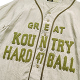 KAPITAL French Linen GREAT KOUNTRY Baseball Shirt [ EK-1625SS ]