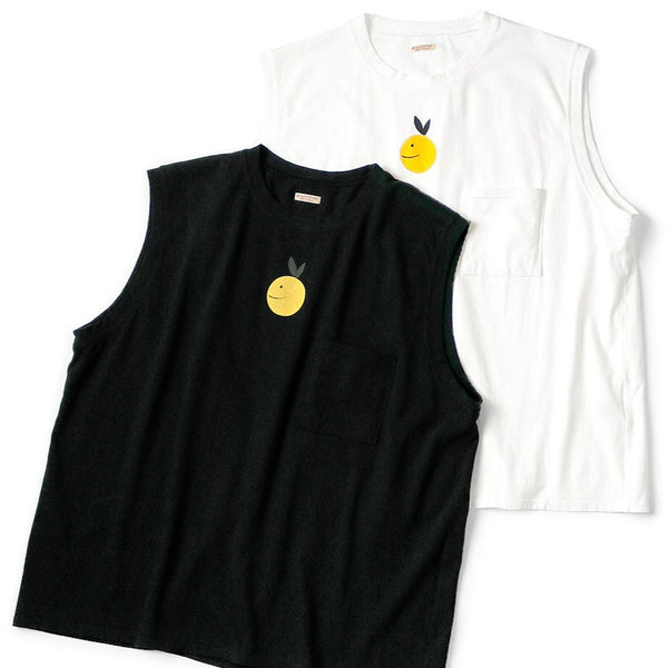 KAPITAL 20/-T-cloth Sleeveless Pocket Tee (CONEYBOWYpt 