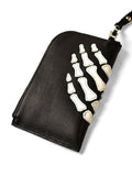 KAPITAL Leather THUMBS UP BONE HAND ZIP Neck Bag [ EK-1679XG ]