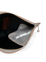 KAPITAL Crack Leather THUMBS UP BONE HAND ZIP Neck Bag [ K2310XG535 ]