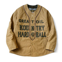 KAPITAL Cotton Weather Oil Coated Baseball Blouson [ K2409LJ027 ]