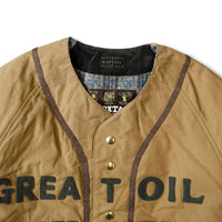 KAPITAL Cotton Weather Oil Coated Baseball Blouson [ K2409LJ027 ]