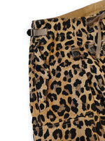 KAPITAL Cotton Herringbone Leopard Print Jumbo Cargo Pants [ K2409LP008 ]