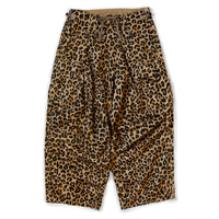 KAPITAL Cotton Herringbone Leopard Print Jumbo Cargo Pants [ K2409LP008 ]