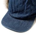 KAPITAL 11.5oz Denim Laundry Hunter Cap [ K2409XH510 ]