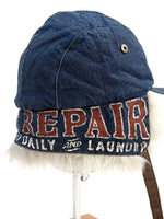 KAPITAL 11.5oz Denim Laundry Hunter Cap [ K2409XH510 ]