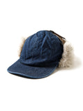 KAPITAL 11.5oz Denim Laundry Hunter Cap [ K2409XH510 ]