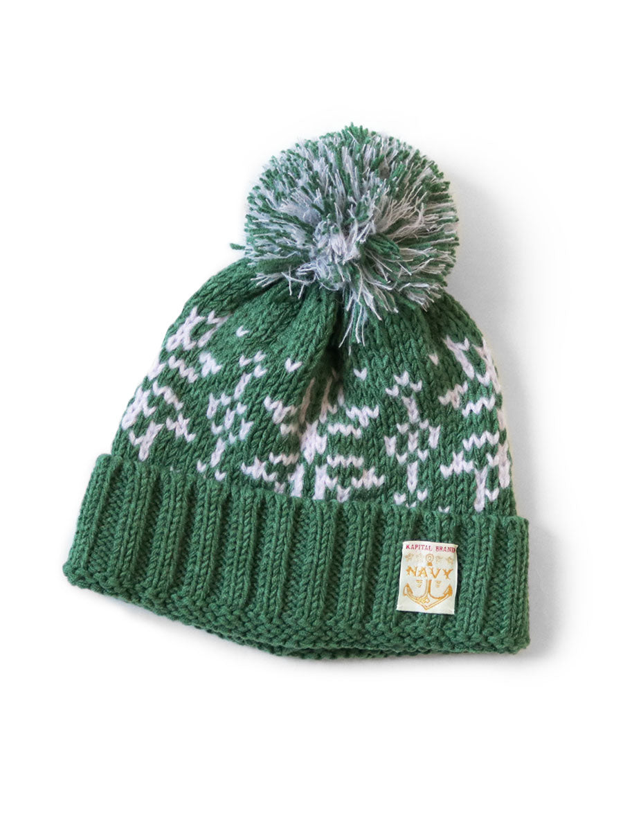 KAPITAL 3G Wool Snow Pattern Knit Cap [ K2411XH556 ] – cotwohk