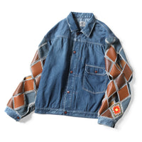KAPITAL 11.5oz Denim Hippy Crochet Sleeve 1ST JKT [ K2503LJ087 ]
