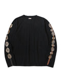 KAPITAL 20/- Jersey Crew L/S T-Shirt (Concho Belt Sleeve) [ K2508LC008 ]