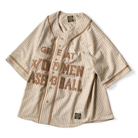 KAPITAL Wool Stripe (Fine) GREAT WOMEN Baseball Shirt [ K2509SS047