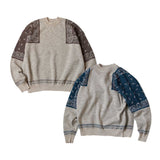 KAPITAL 12G Wool Bandana Crew Neck Sweater [ EK-1302KN ]