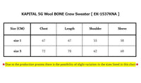 KAPITAL 5G Wool BONE Crew Sweater [ EK-1537KNA ]