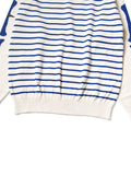 KAPITAL 12G Paneled Border Knit Boat Neck Sweater ( BONE Sleeve ) [ K2503KN124 ]