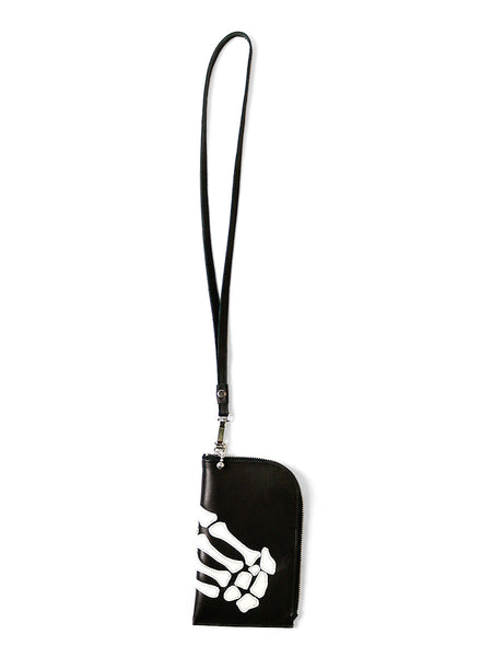 KAPITAL]レザー THUMBS UP BONE HAND ZIP ネックBAG - TAKE FIVE | テイクファイブ