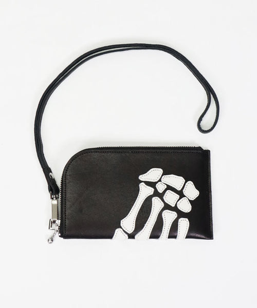 Restock ] KAPITAL Leather THUMBS UP BONE HAND ZIP Neck Bag [ EK-1679 –  cotwohk