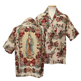 KAPITAL Silk Rayon Chambetol Maria Pattern Langurka Rah Aloha Shirt [ EK-1726SS ]