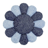 MURAKAMI TAKASHI kaikai kiki Flowers & Skulls Jacquard Denim Flower Cushion Color01 - 60CM