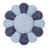 MURAKAMI TAKASHI kaikai kiki Flowers & Skulls Jacquard Denim Flower Cushion Color02 - 60CM