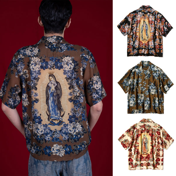 KAPITAL Champetre Maria Pattern Rangle Collar Aloha Shirt [ K2405SS202 ] cotwo