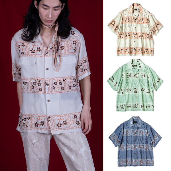 KAPITAL Silk Rayon COOKIE Pattern Wrangle Collar Aloha Shirt [ K2404SS175 ] cotwo