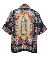KAPITAL Silk Rayon Chambetol Maria Pattern Langurka Rah Aloha Shirt