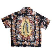 KAPITAL Silk Rayon Chambetol Maria Pattern Langurka Rah Aloha Shirt