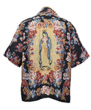 KAPITAL Silk Rayon Chambetol Maria Pattern Langurka Rah Aloha Shirt
