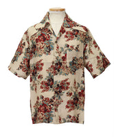 KAPITAL Silk Rayon Chambetol Maria Pattern Langurka Rah Aloha Shirt