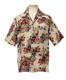 KAPITAL Silk Rayon Chambetol Maria Pattern Langurka Rah Aloha Shirt