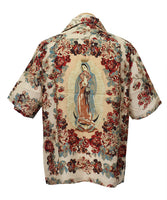 KAPITAL Silk Rayon Chambetol Maria Pattern Langurka Rah Aloha Shirt