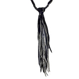 KAPITAL - Natural Stone x Deerskin Chippewa Necklace [ EK-1787XG ] cotwo