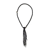 KAPITAL - Natural Stone x Deerskin Chippewa Necklace [ EK-1787XG ] cotwo