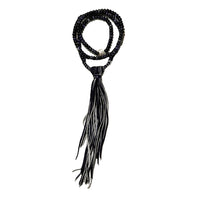 KAPITAL - Natural Stone x Deerskin Chippewa Necklace [ EK-1787XG ] cotwo
