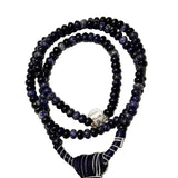 KAPITAL - Natural Stone x Deerskin Chippewa Necklace [ EK-1787XG ] cotwo
