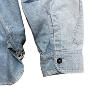 KAPITAL Chambray BONE Patch Ventilator Work Shirt [ K2504LS140 ] cotwo