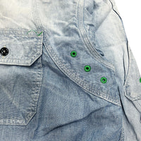KAPITAL Chambray BONE Patch Ventilator Work Shirt [ K2504LS140 ] cotwo