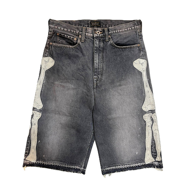 KAPITAL 14oz Denim 5P Shorts (Bone Embroidery) [ EK-1449SPA ] cotwo