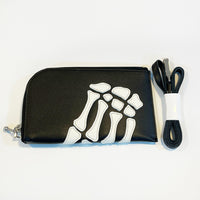 KAPITAL THUMBS UP BONE HAND ZIP NECK BAG [ K2503XB806 ] [ Black ] cotwo