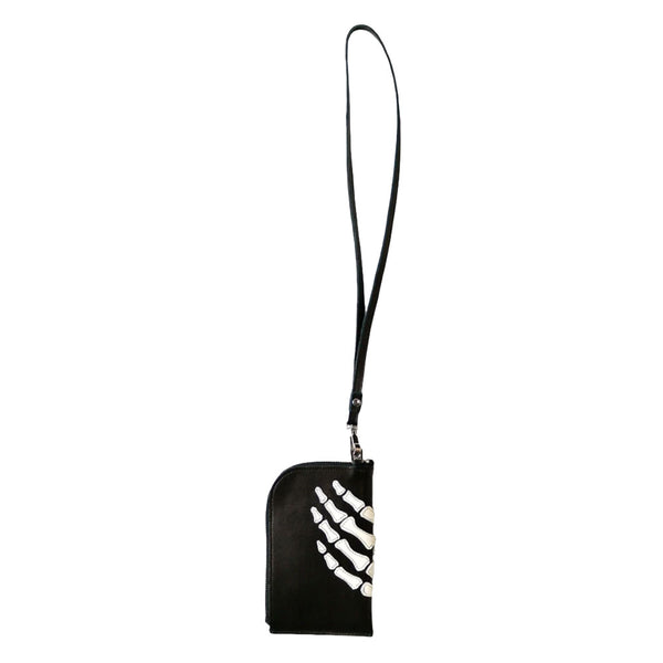 KAPITAL THUMBS UP BONE HAND ZIP NECK BAG [ K2503XB806 ] [ Black ] cotwo